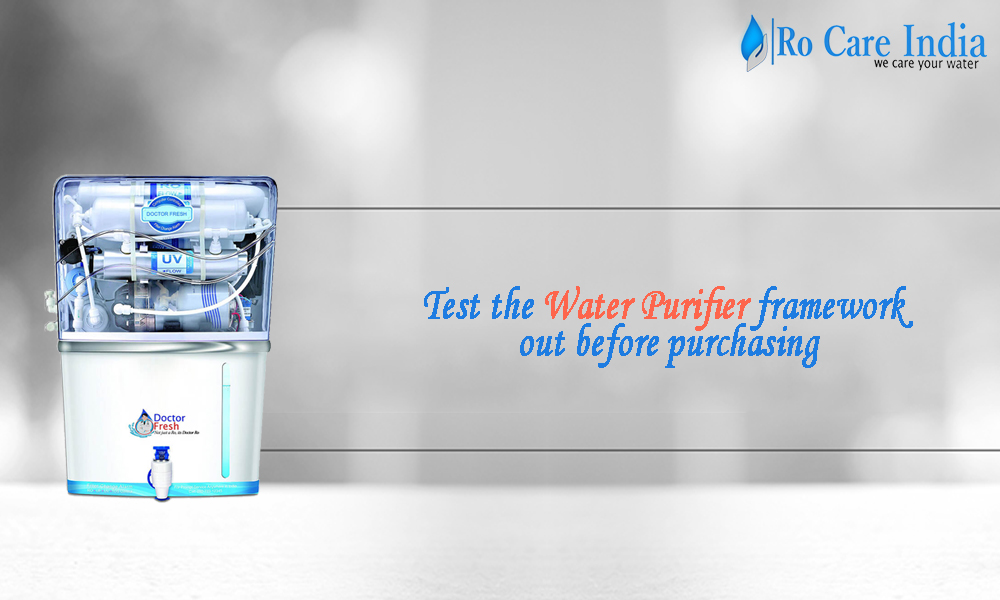 Test the water purifier framework