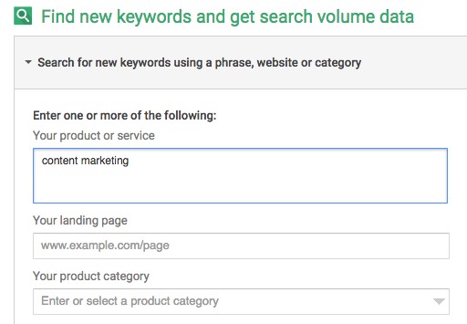 Google Keyword Planner