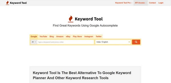 KEYWORD TOOL