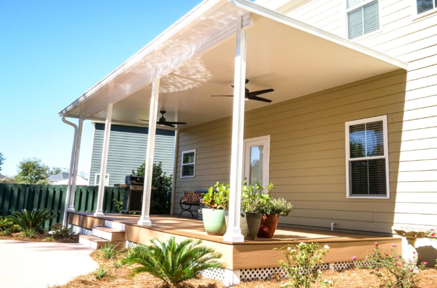 build a patio cover out of wood