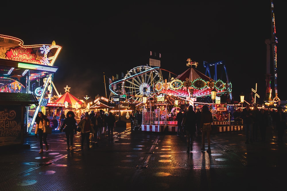 Theme Parks at Night